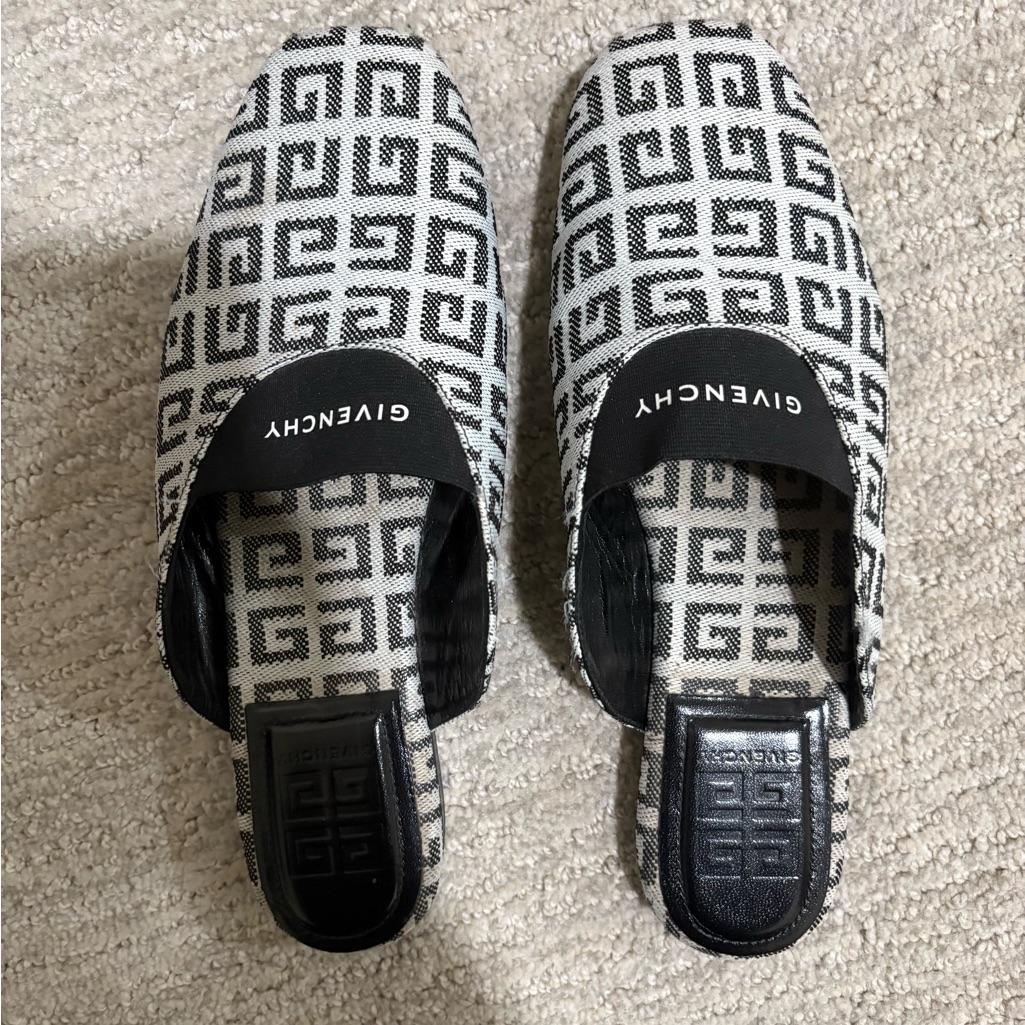Givenchy Monochrome Geometric Slip-Ons